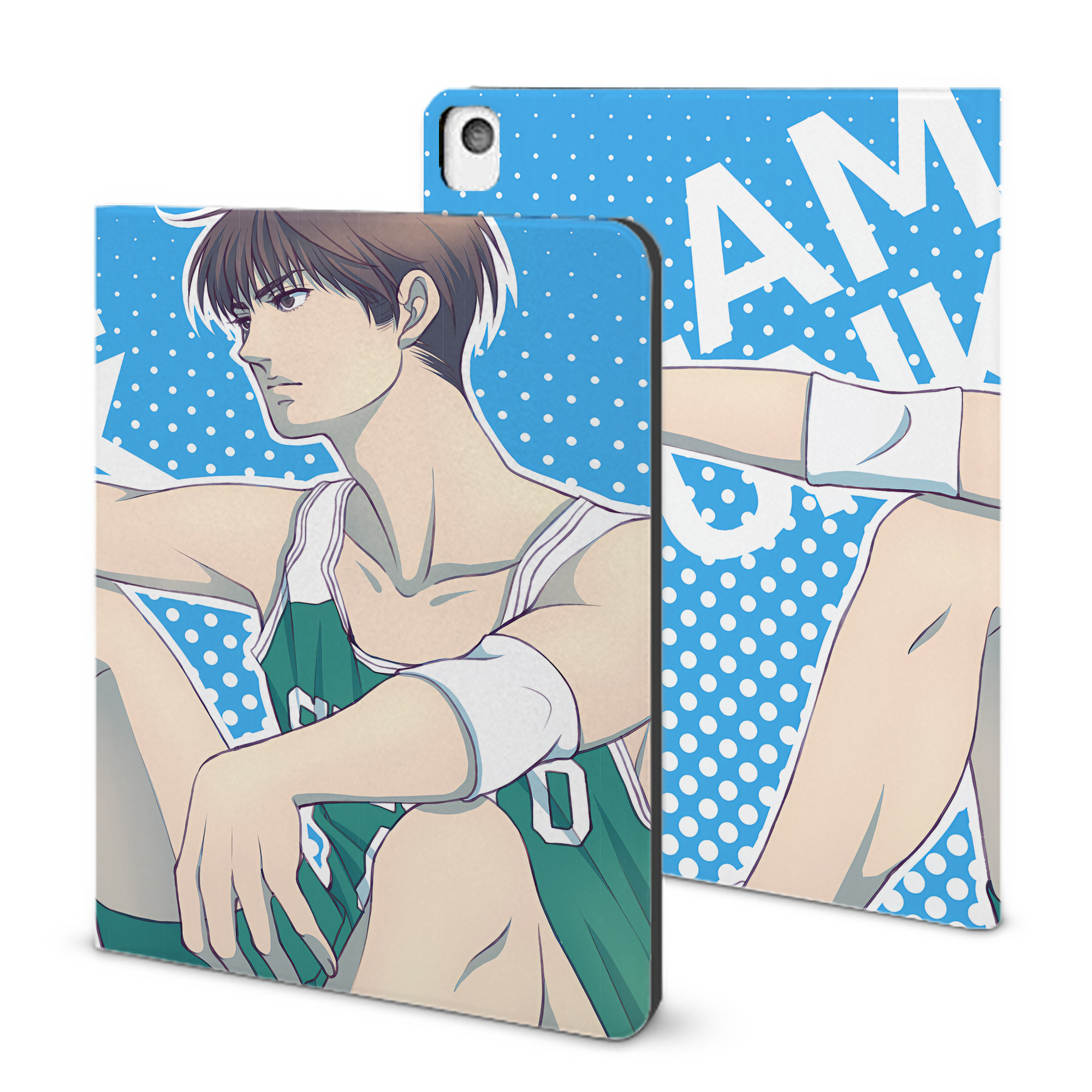 （画像用） SLAM DUNK／スラムダンク IPadケース ペンホルダー付き ブックスタイルデザイン